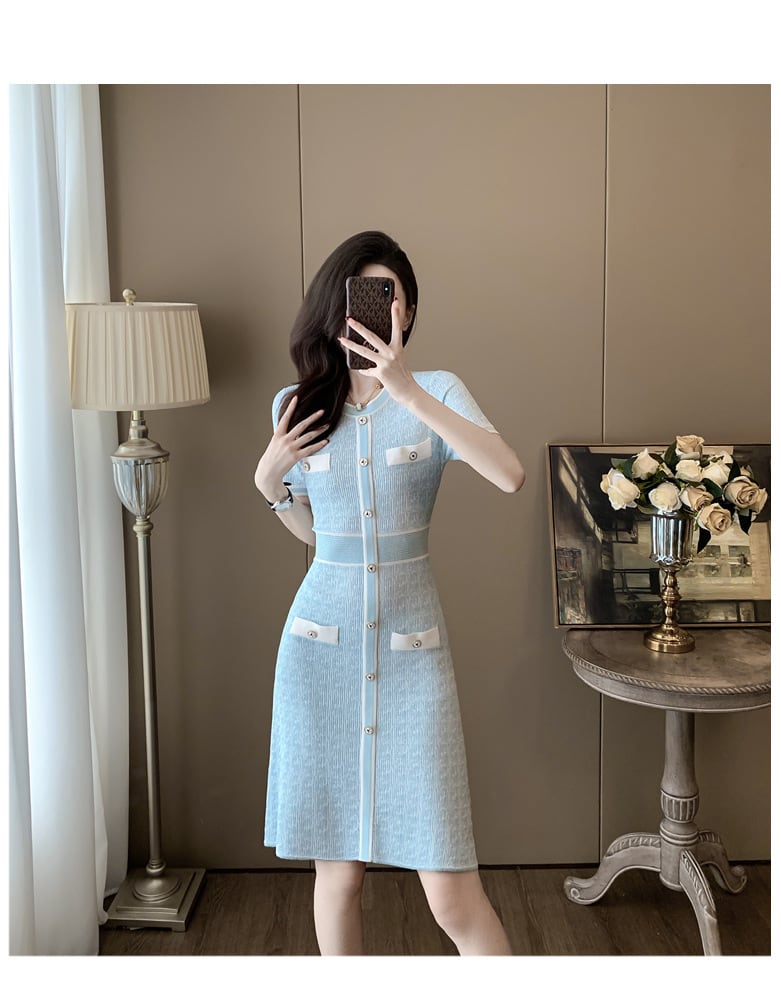 【dress】ニットワンピース　M24003