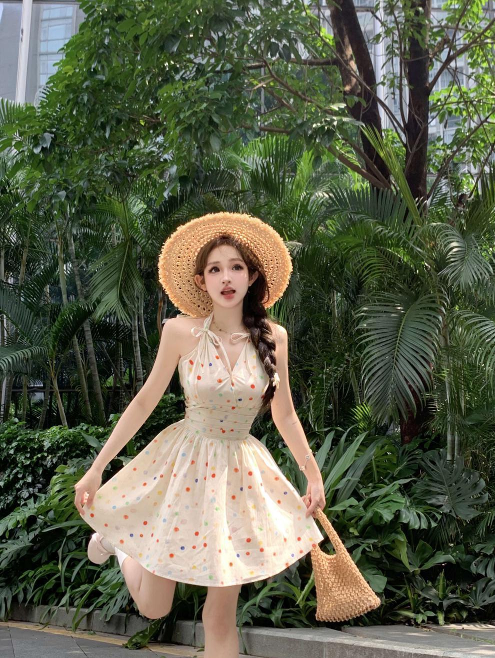 【dress】ホルターネックワンピース　M24052