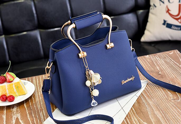 【小物】ファッション 韓国系シンプルPU無地斜め掛けハンドバッグ G1889