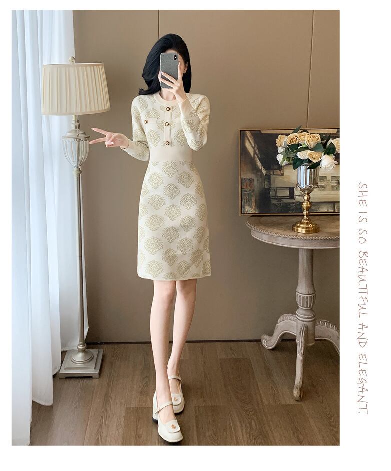 【dress】ニットワンピース　M27644