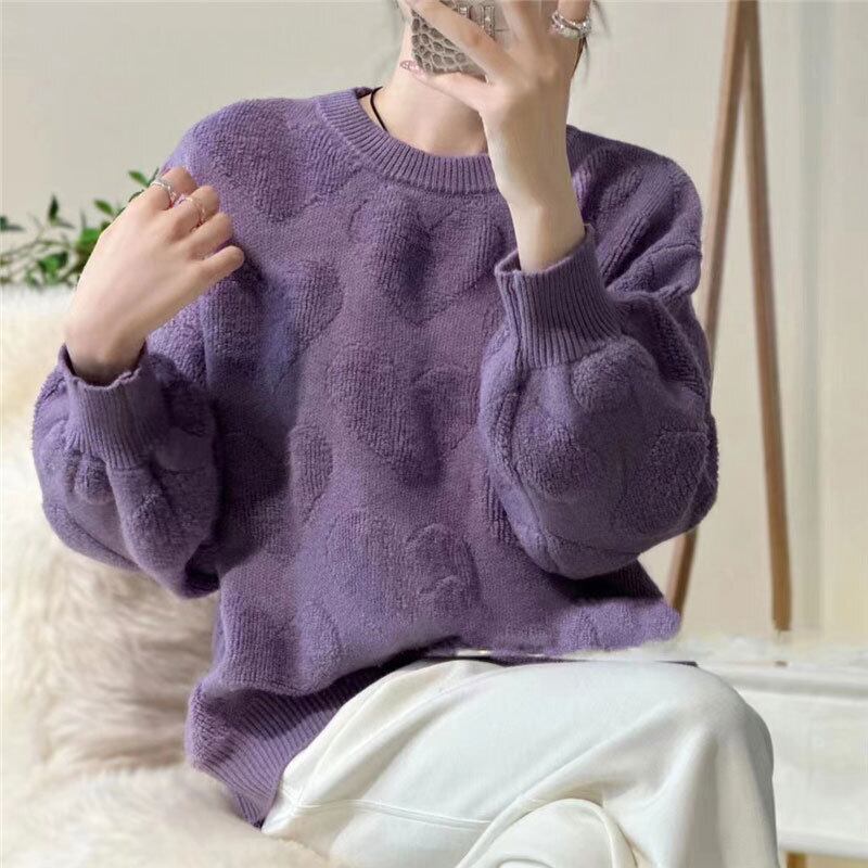 【tops】クルーネックニットセーター　M19155