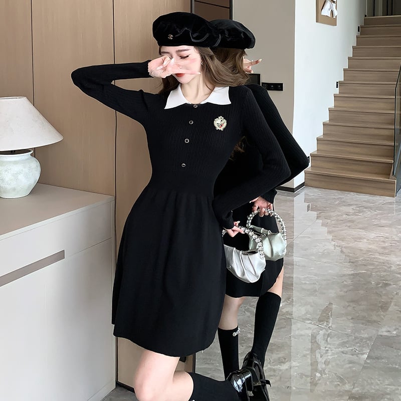 【dress】ニットワンピース　M26354