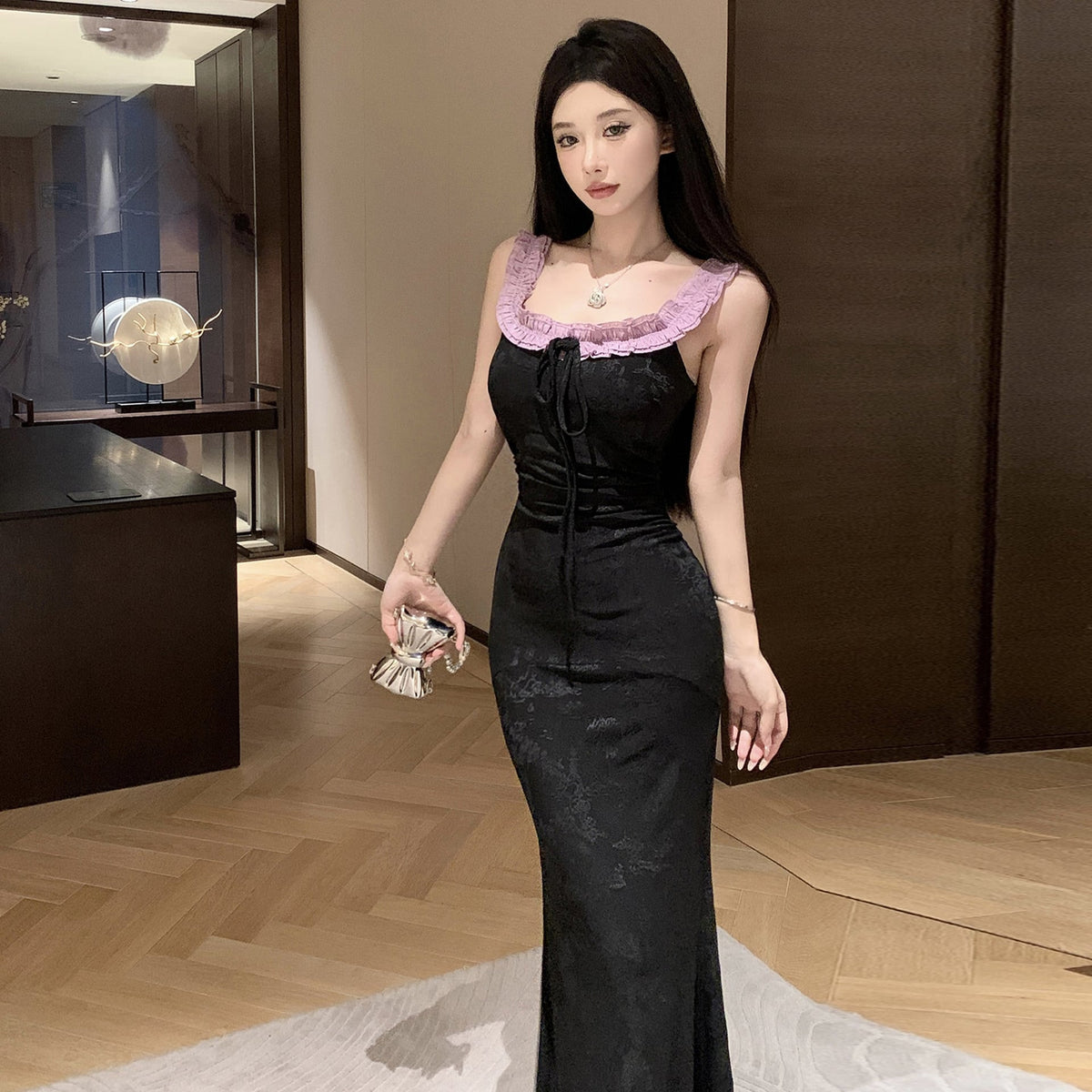 【dress】フリルデートワンピース　M25167