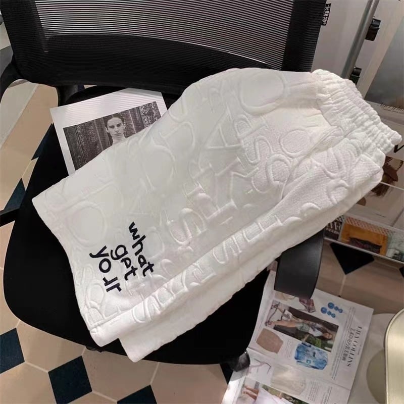 【set】英字柄Ｔシャツ+ショートパンツ2点セットF7378