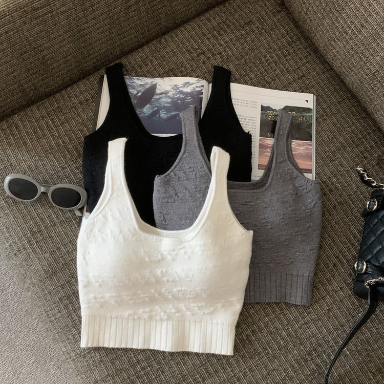 【tops】ニットキャミソール　M25469