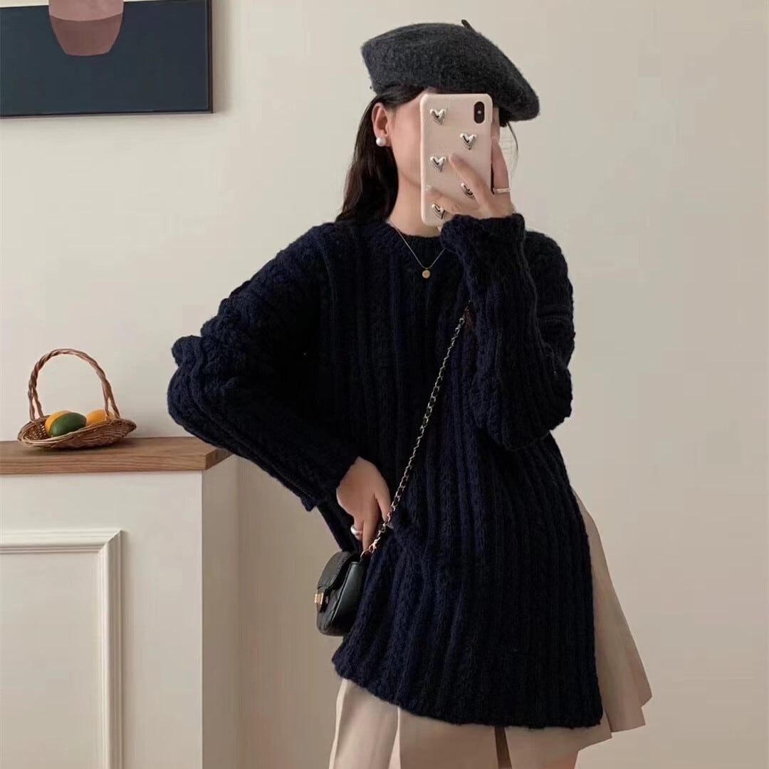 【tops】カットワークニットセーター　M26279