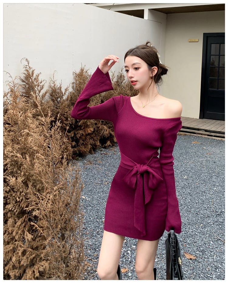【dress】ニットワンピース　M26415