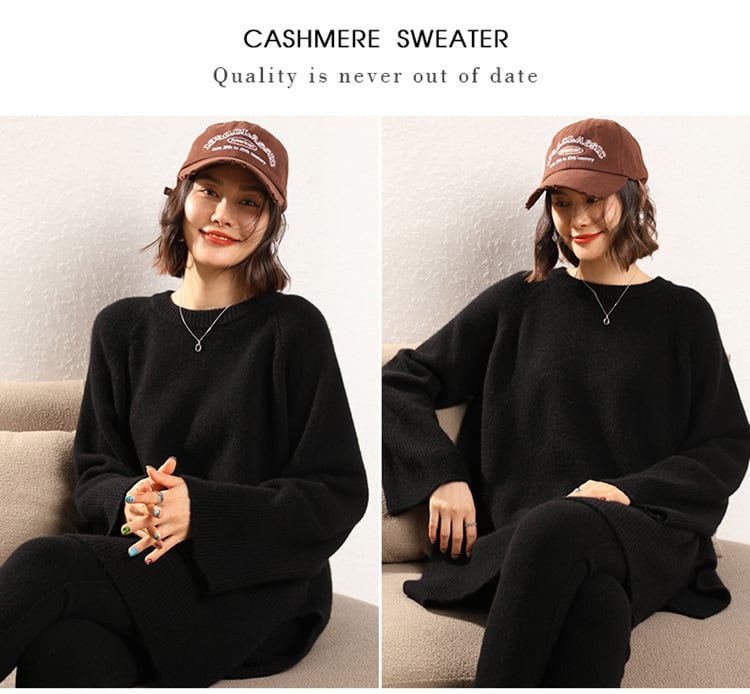 【tops】クルーネックニットセーター　M26244