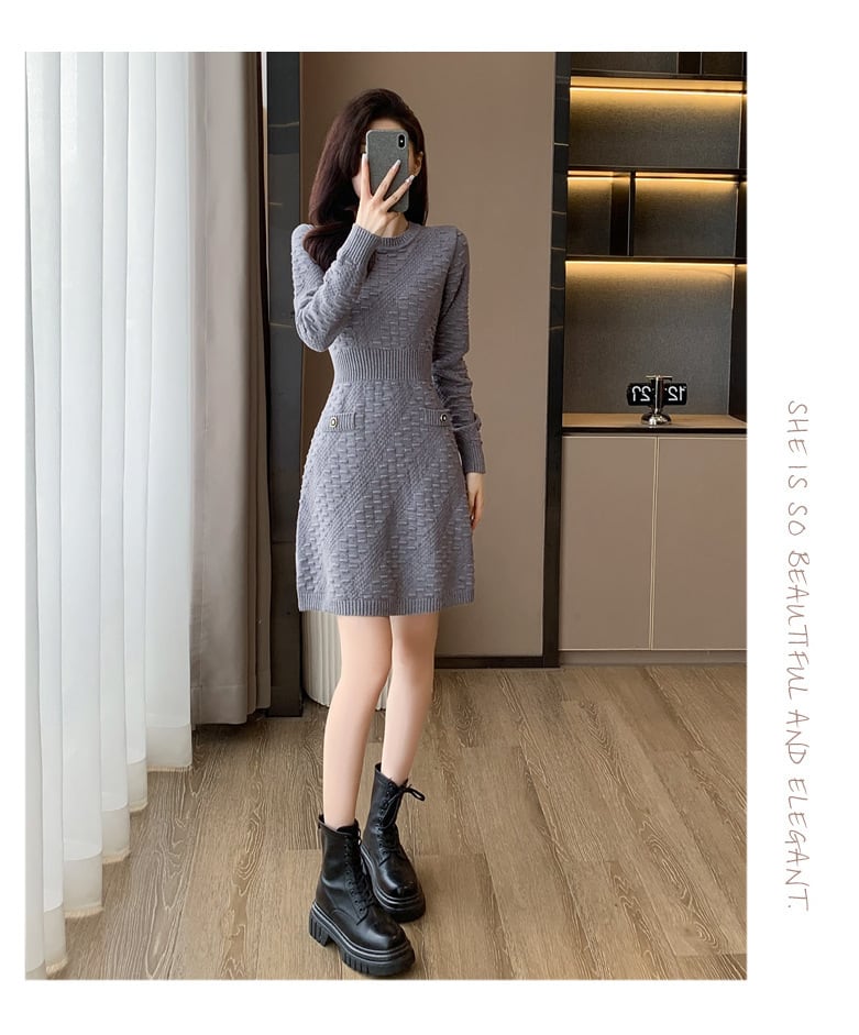 【dress】ニットワンピース　M25485