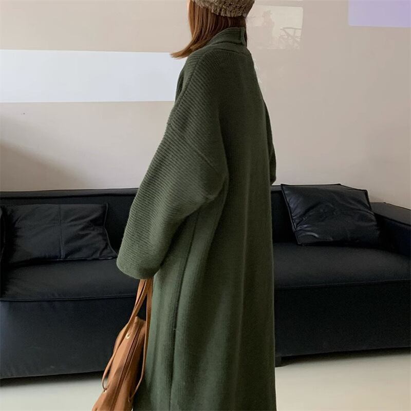 【outer】ロング丈ニットカーデ　M18410
