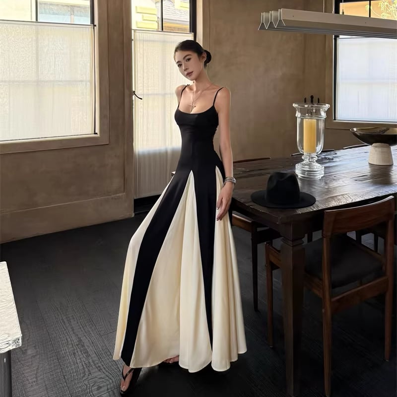 【dress】ロングキャミワンピース Q8394
