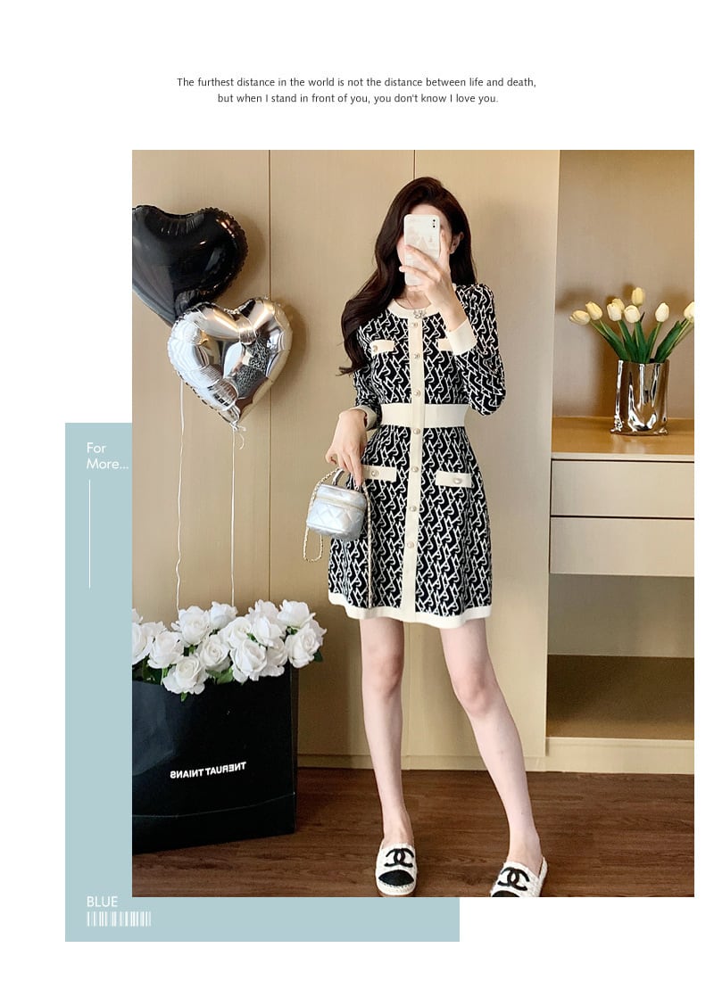 【dress】ニットワンピース　M28360