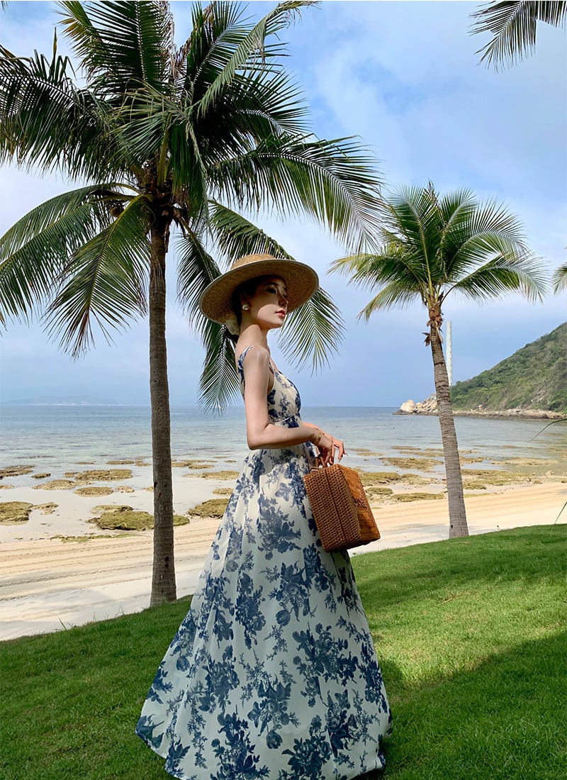 【dress】プリントキャミワンピース　M25230