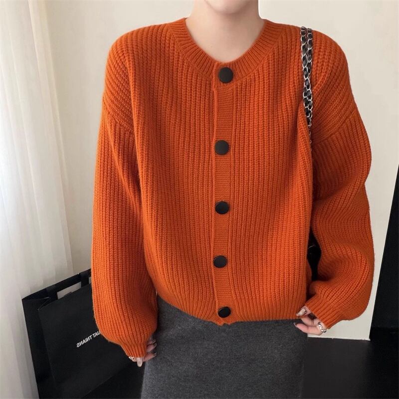 【outer】ニットカーディガン Q7160