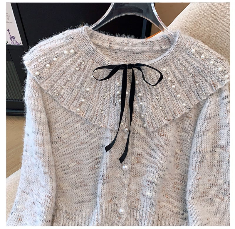 【tops】パールニットセーター　M27186