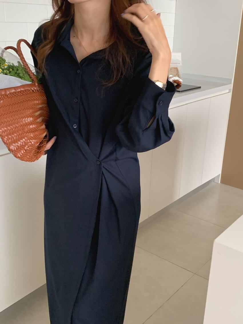 【dress】シャツワンピース　M18666