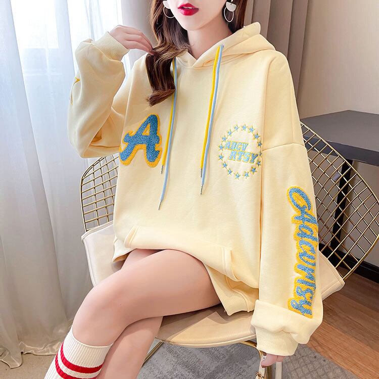 【tops】刺繍フーディーパーカー　M18641