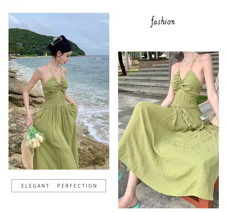 【dress】バックレスワンピース　M25097