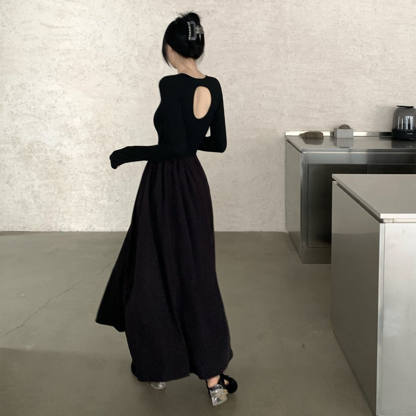 【dress】バックオーポンワンピース　M29711
