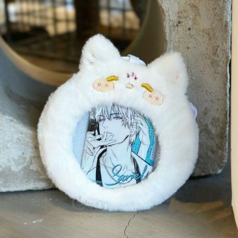【GOODS】モフモフ ねこ 缶バッジホルダー カバー Q2220