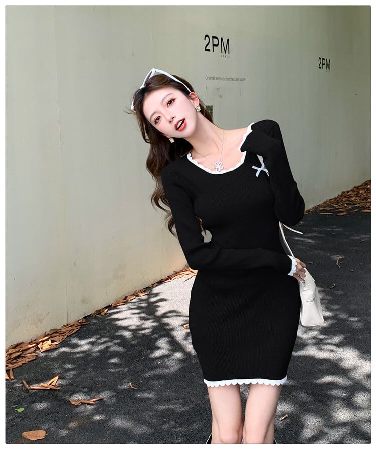 【dress】ニットワンピース　M25391