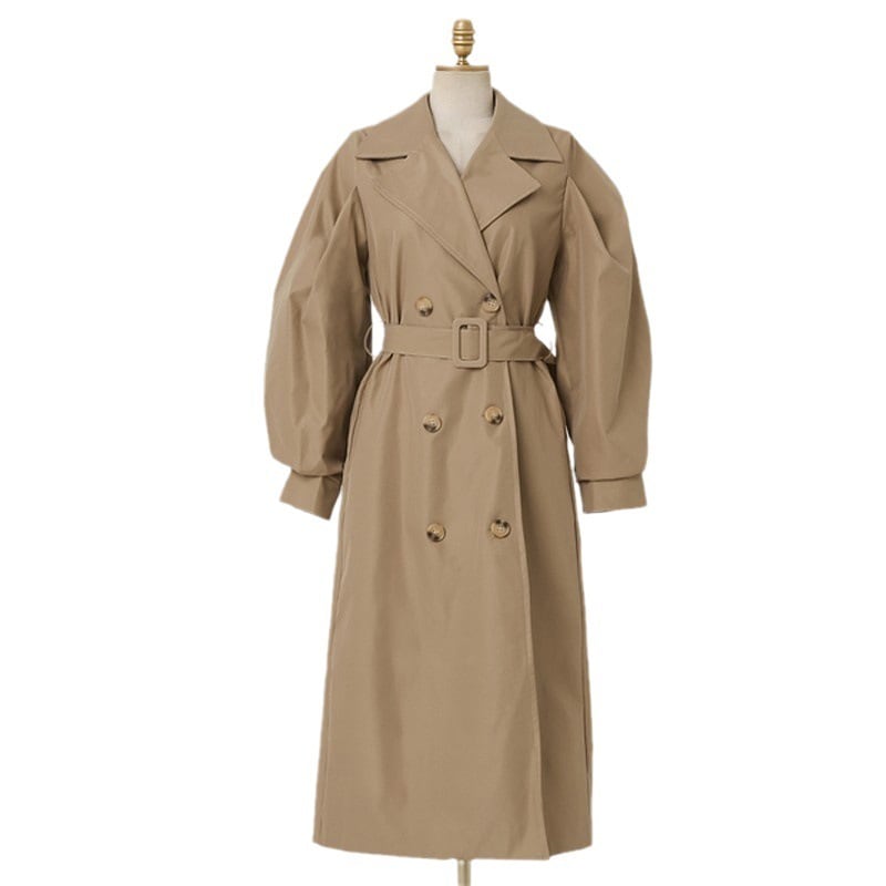【outer】Vネックトレンチコート　M27445