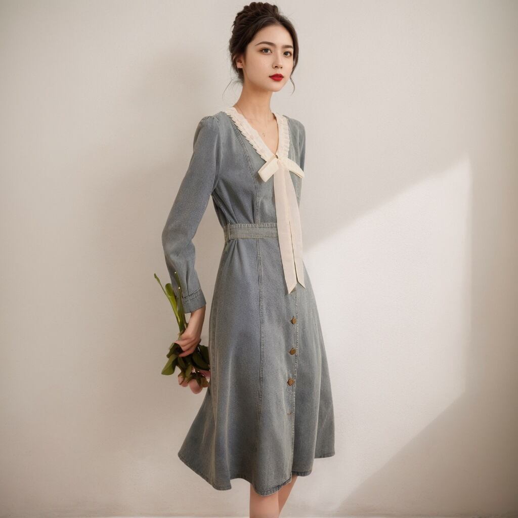 【dress】デニムワンピース　M29666