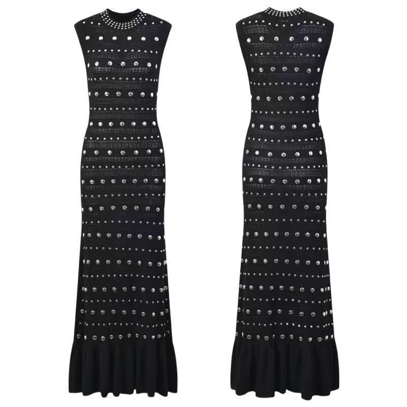 【dress】ノースリーブマーメイドワンピース　M29755