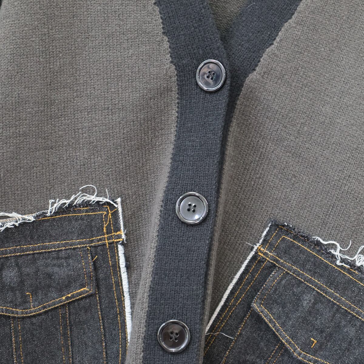 【outer】ドッキングニットカーデ　M18952