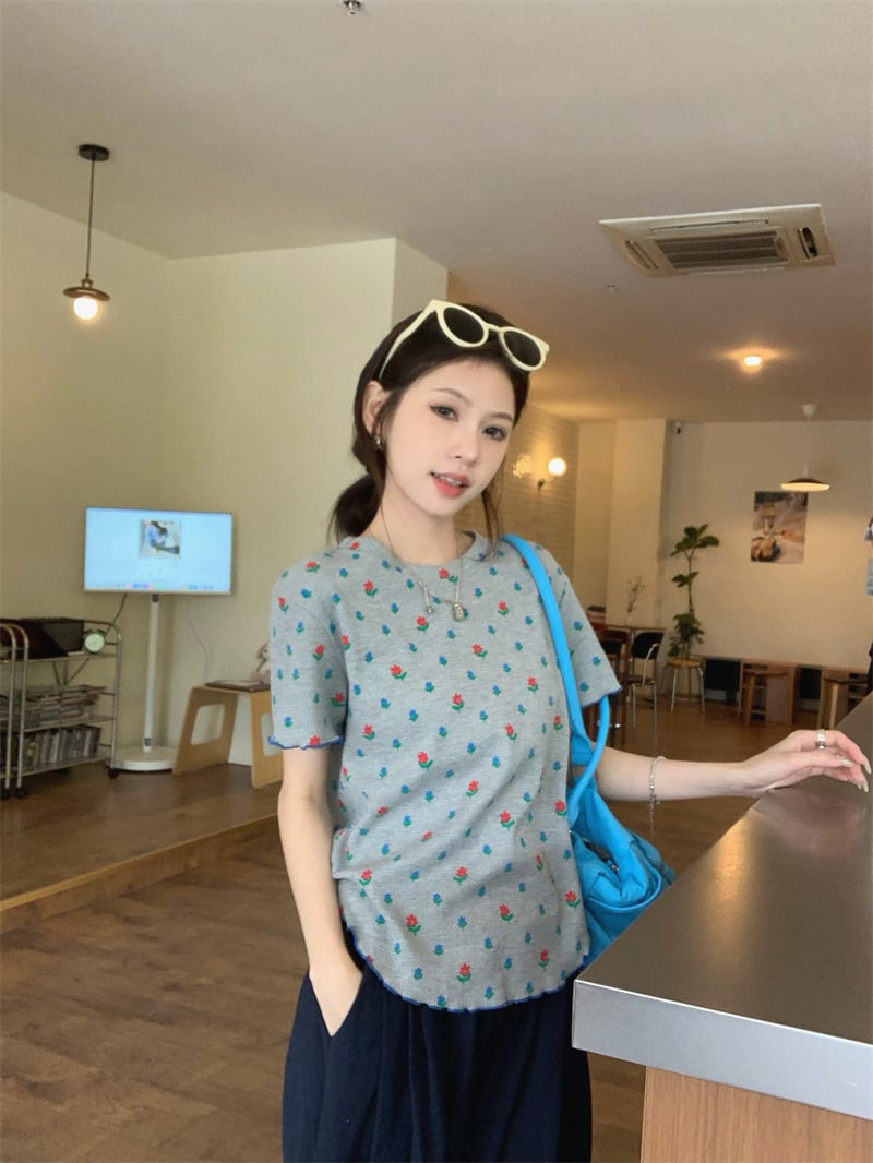 【set】Tシャツ×ワイドパンツセット　M24788