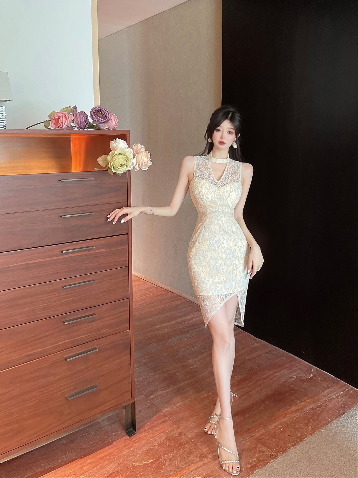 【dress】レースワンピース　M25096