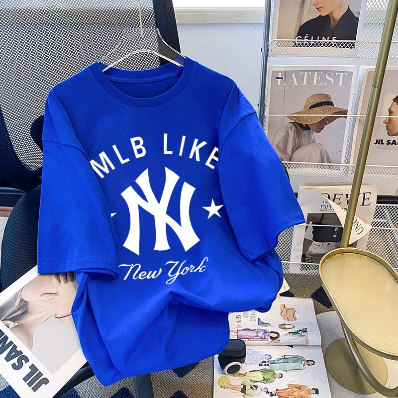 【tops】7色半袖英字柄TシャツF7547