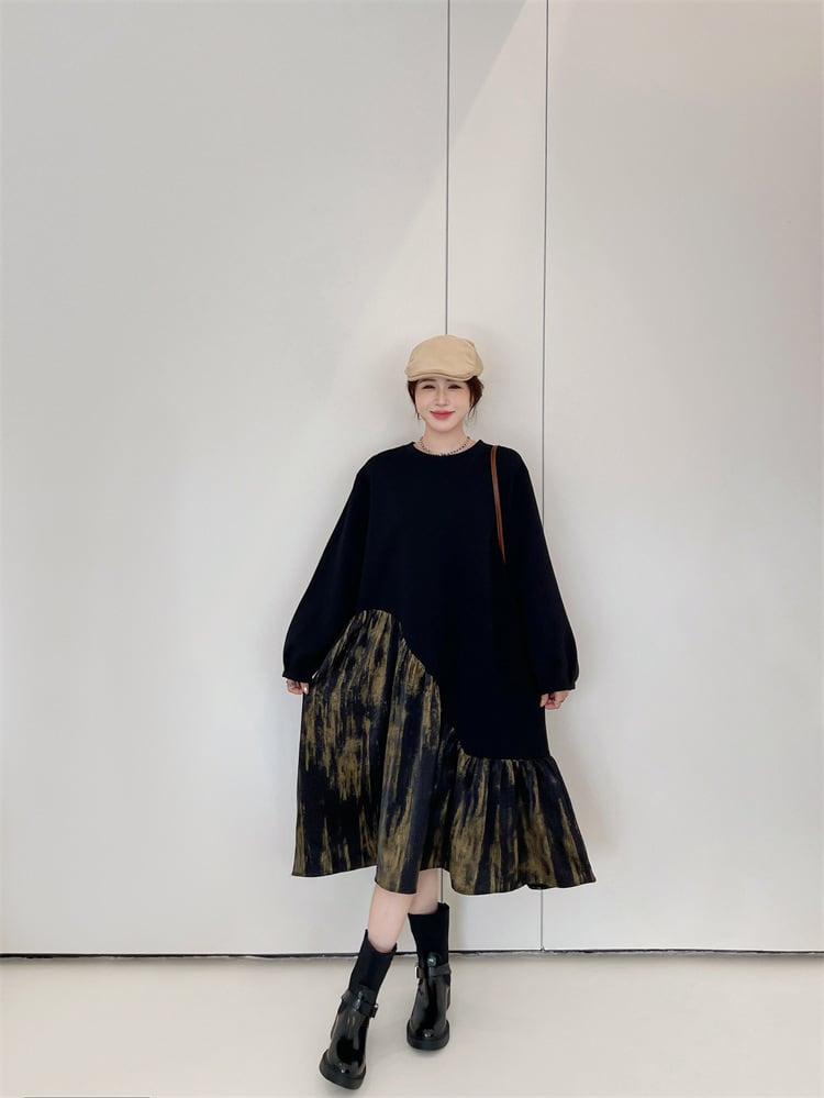 【dress】ドッキングカジュアルワンピース　M28931