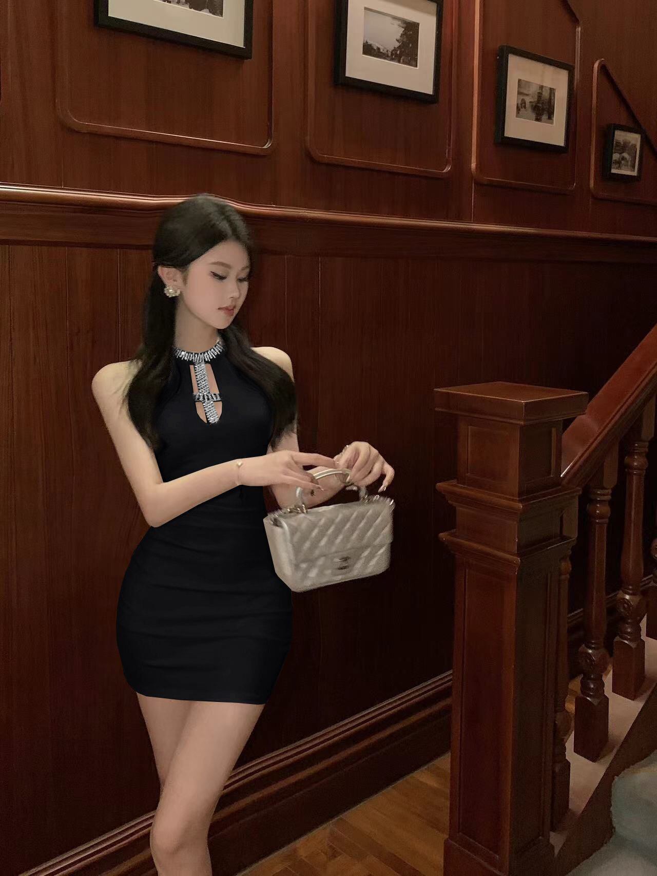 【dress】ホルターネックワンピース G21017