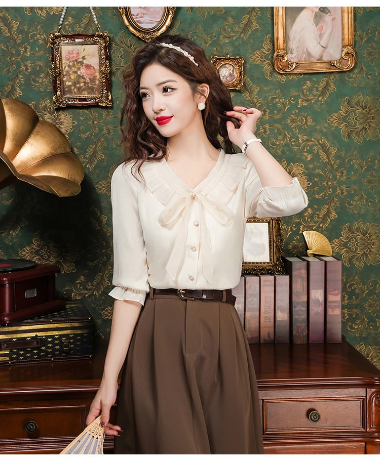 【tops】ドールカラーブラウスG21295