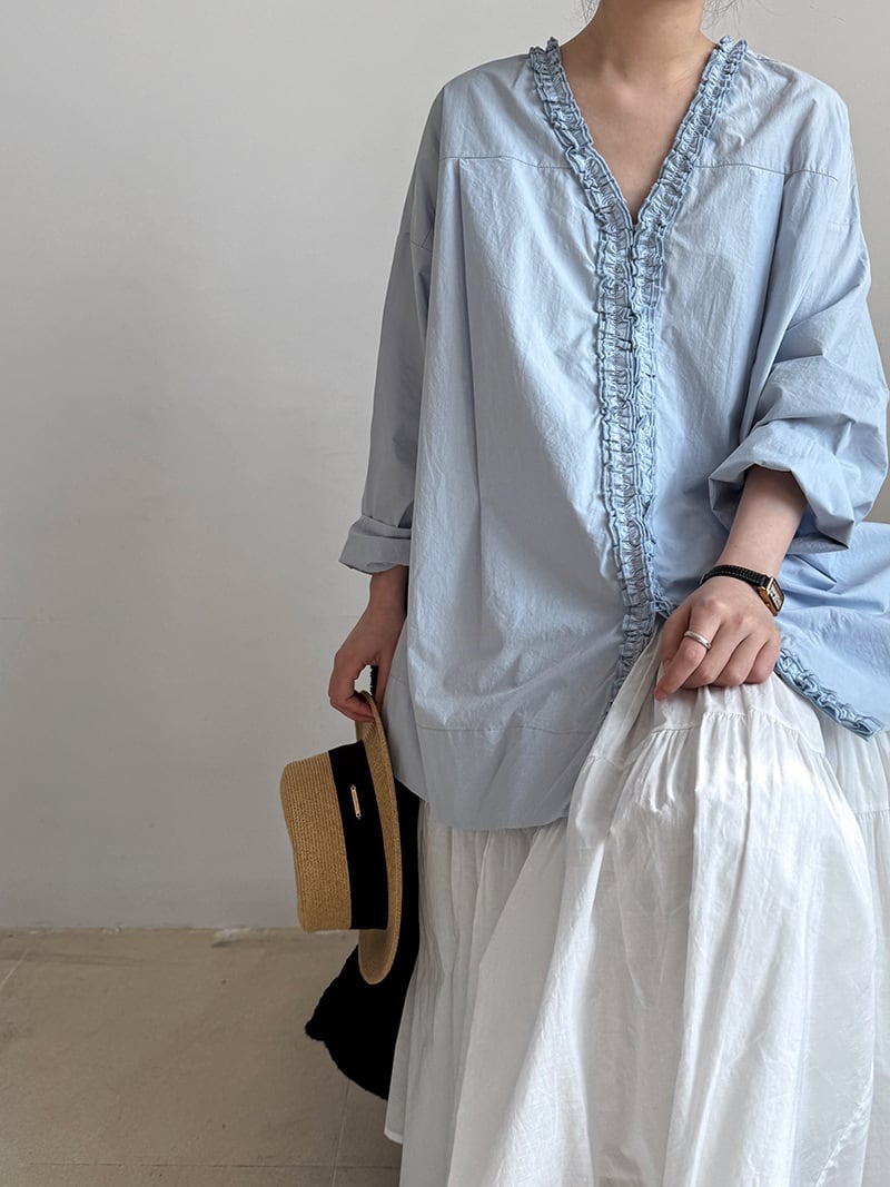 【tops】2WAYギャザーフリルトップス　N2989