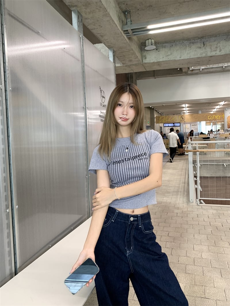【tops】プリントTシャツ　M25102