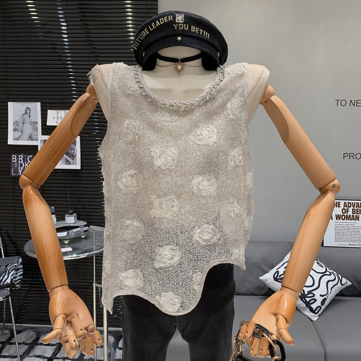 【tops】立体フラワートップス　M25025