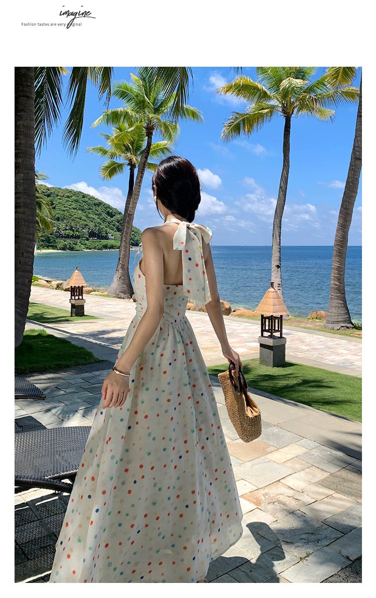 【dress】ホルターネックワンピース　M25231