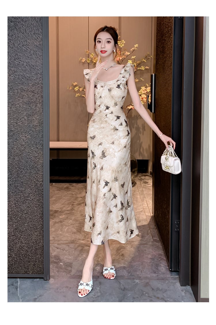 【dress】プリントキャミワンピース　M23963