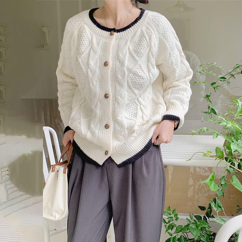 【outer】ニットカーデ　M26189