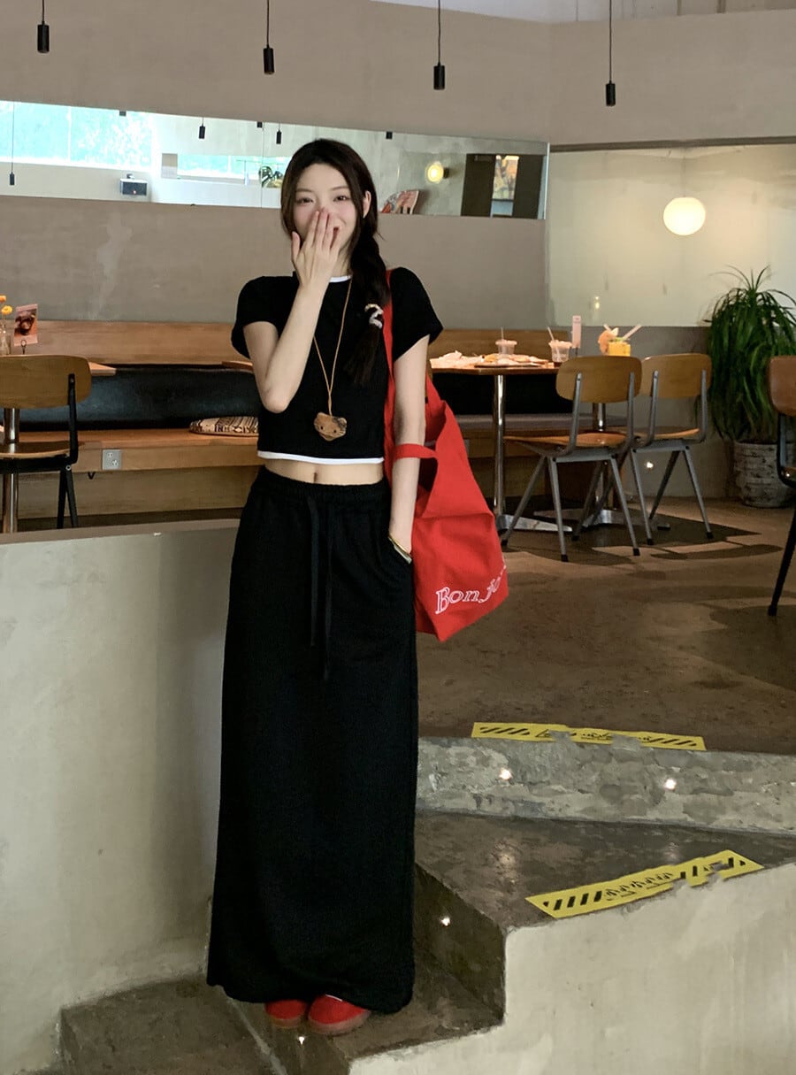 【set】Tシャツ×スカートセット　M24374