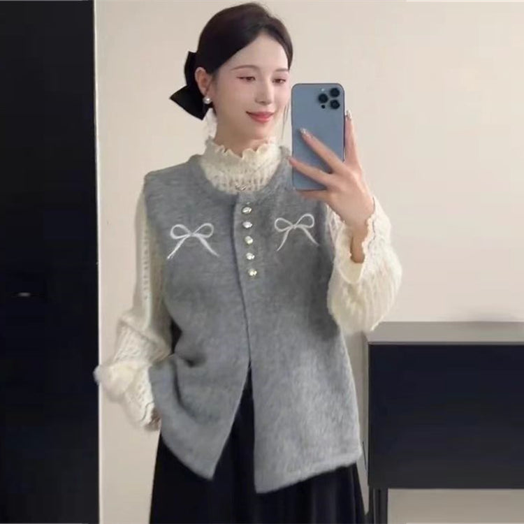 【tops】ノースリーブニットチョッキG23882