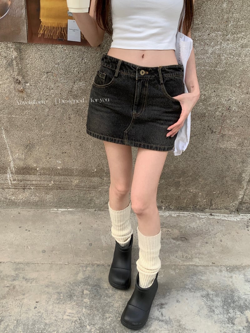 【bottoms】デニムスカートG20422