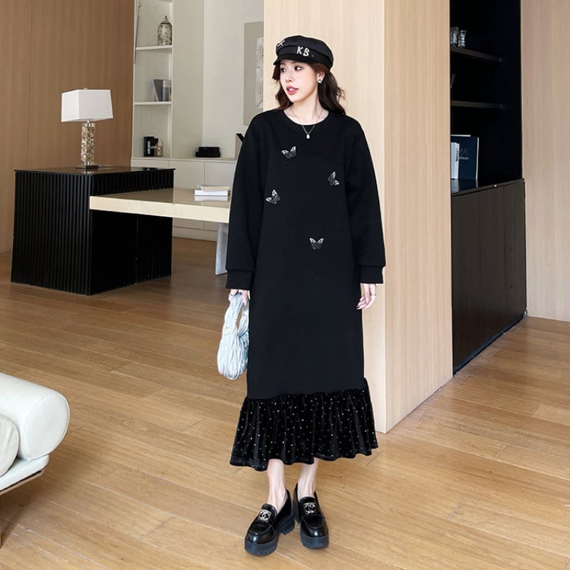 【dress】ビジューカジュアルワンピース　M28937