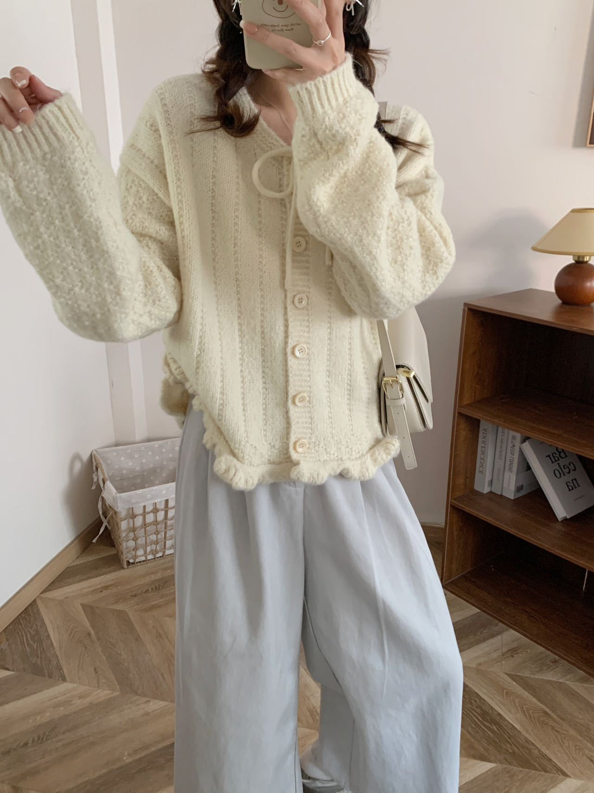 【outer】ニットカーデ　M26423