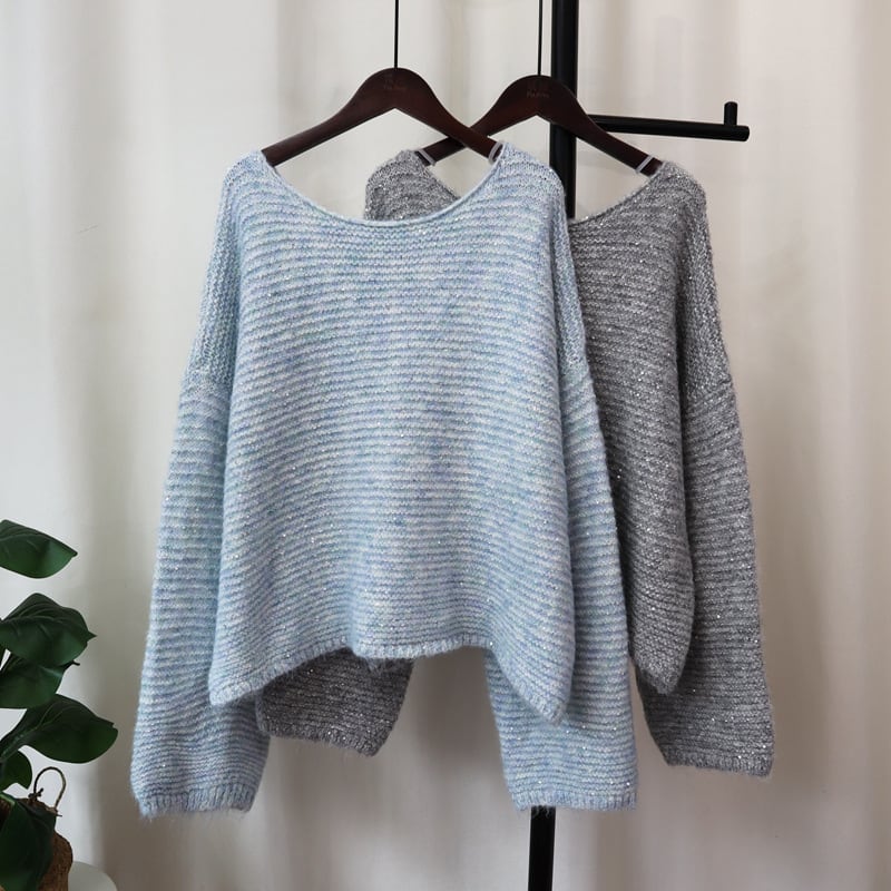 【tops】キラキラニットセーター　M25371