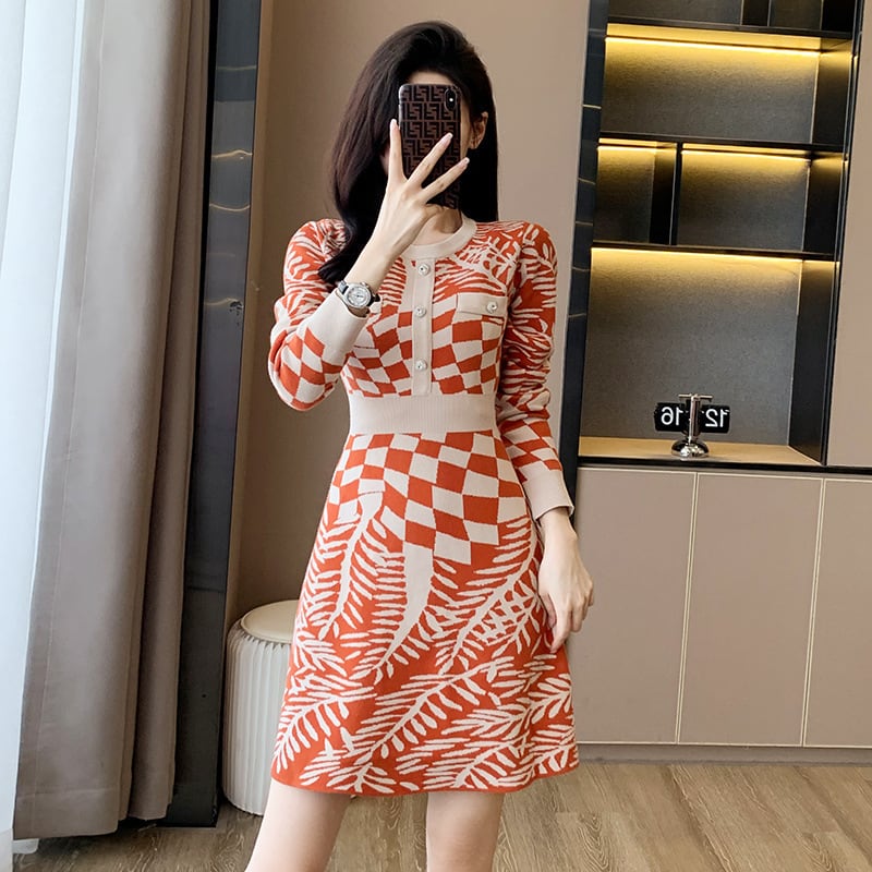 【dress】ニットワンピース　M25520