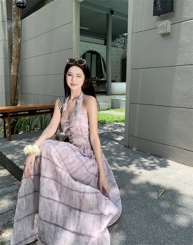 【dress】ホルターネックワンピース　M25133
