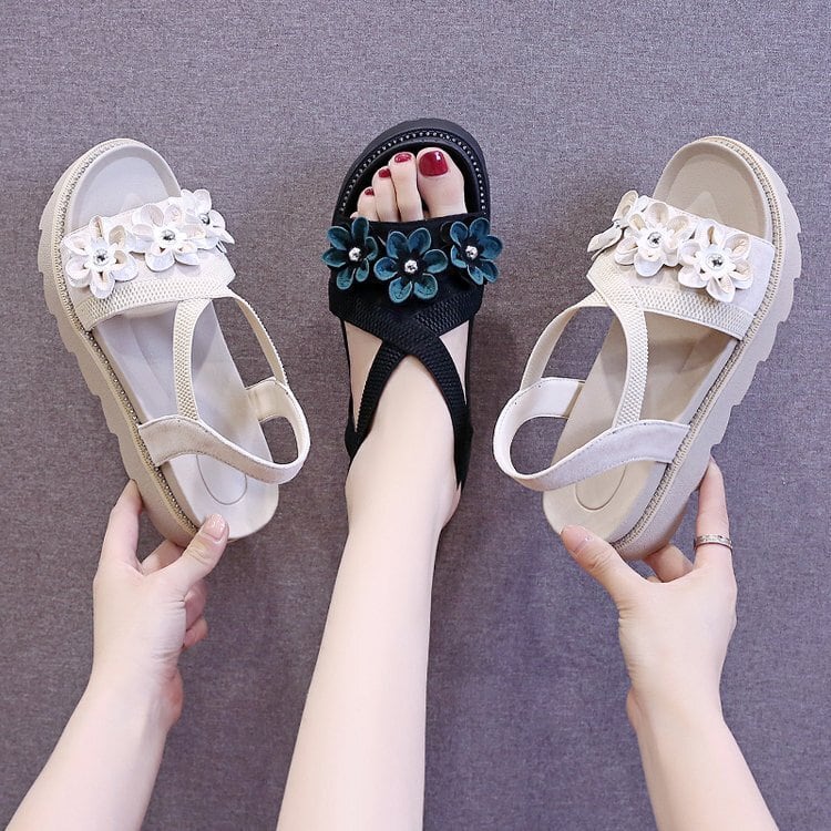 【shoes】立体フラワーサンダル　M24651